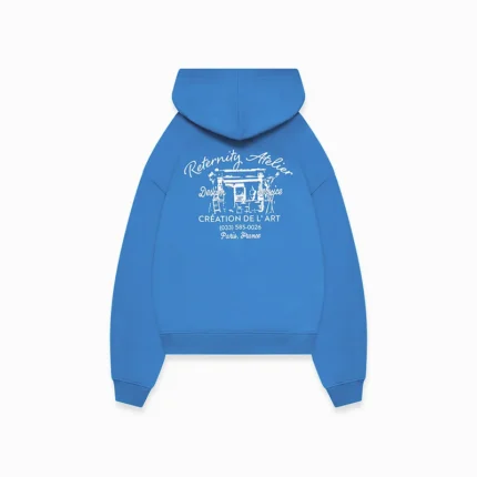 1008252040 DE L ART HOODIE BLUE back 269bd55d 3874 436f b7da 60deea77fdf5