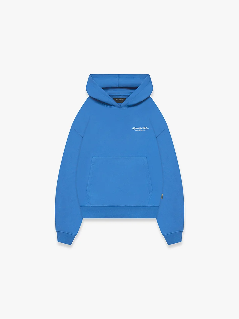 1008252040 DE L ART HOODIE BLUE front 1008252040 DE L ART HOODIE BLUE front
