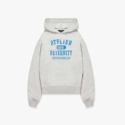ATELIER EMBLEM HOODIE MELANGE GREY