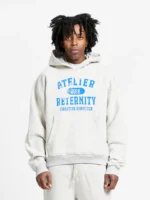 ATELIER EMBLEM HOODIE MELANGE GREY d