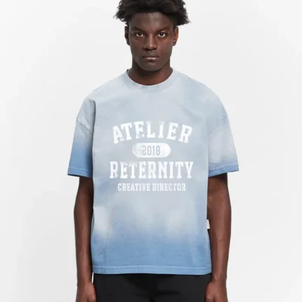 ATELIER EMBLEM T SHIRT HEAVY BLEACHED BLUE s