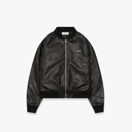 BOMBER JACKET BRUSHED LEATHER
