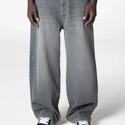 ESSENTIAL BAGGY DENIM WASHED GREY cf