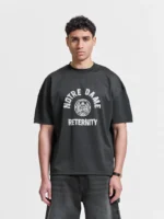 NOTRE DAME MESH T SHIRT BLACKd
