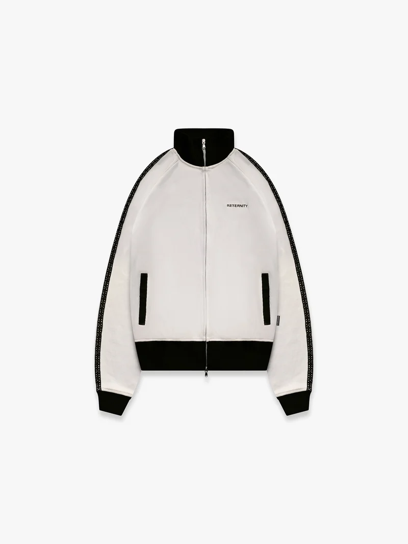 STUDIO KNIT TRACK JACKET CREAM STUDIO KNIT TRACK JACKET CREAM