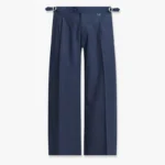 TAILORED BAGGY PANTS PINSTRIPE BLUE