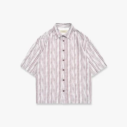 WATERCOLOR SHORT SLEEVE SHIRT BROWN
