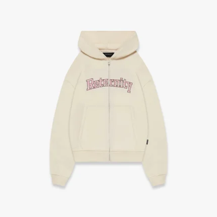WATERCOLOR ZIP HOODIE CREAM