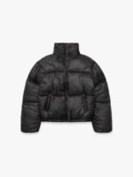WRINKLED PUFFER JACKET BLACK